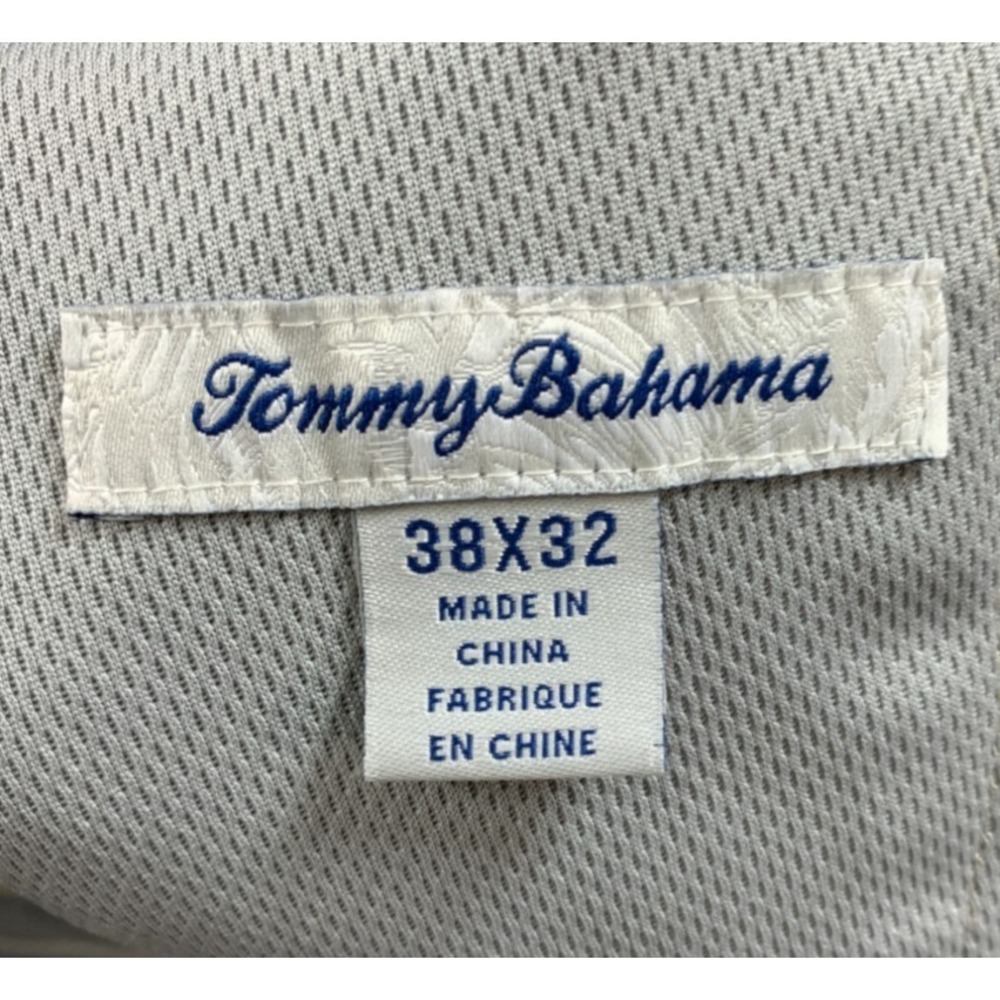 Tommy Bahama Pants Mens 38x32 Stone Khaki Performance Wicking 4-Way Stretch - Picture 4 of 13